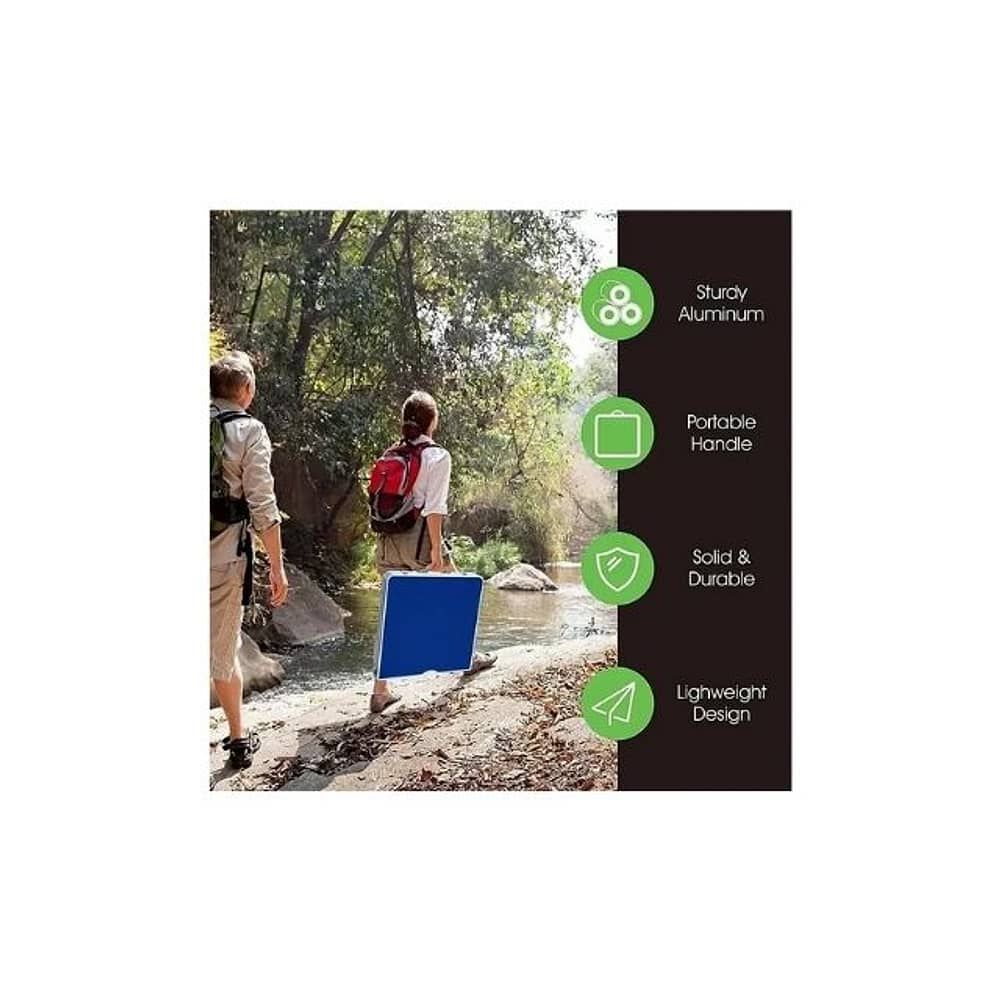 Mesa Plegable Tipo Portafolio 1.20 M Con 4 Sillas Port&aacute;tiles Color Verde image number 6.0