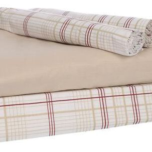 Sabana Andes Estampada 180 Hilos Escoces 106 2 Plaza