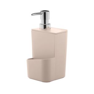 Dispensador Lavaloza Con Porta Esponja Beige 650 Ml