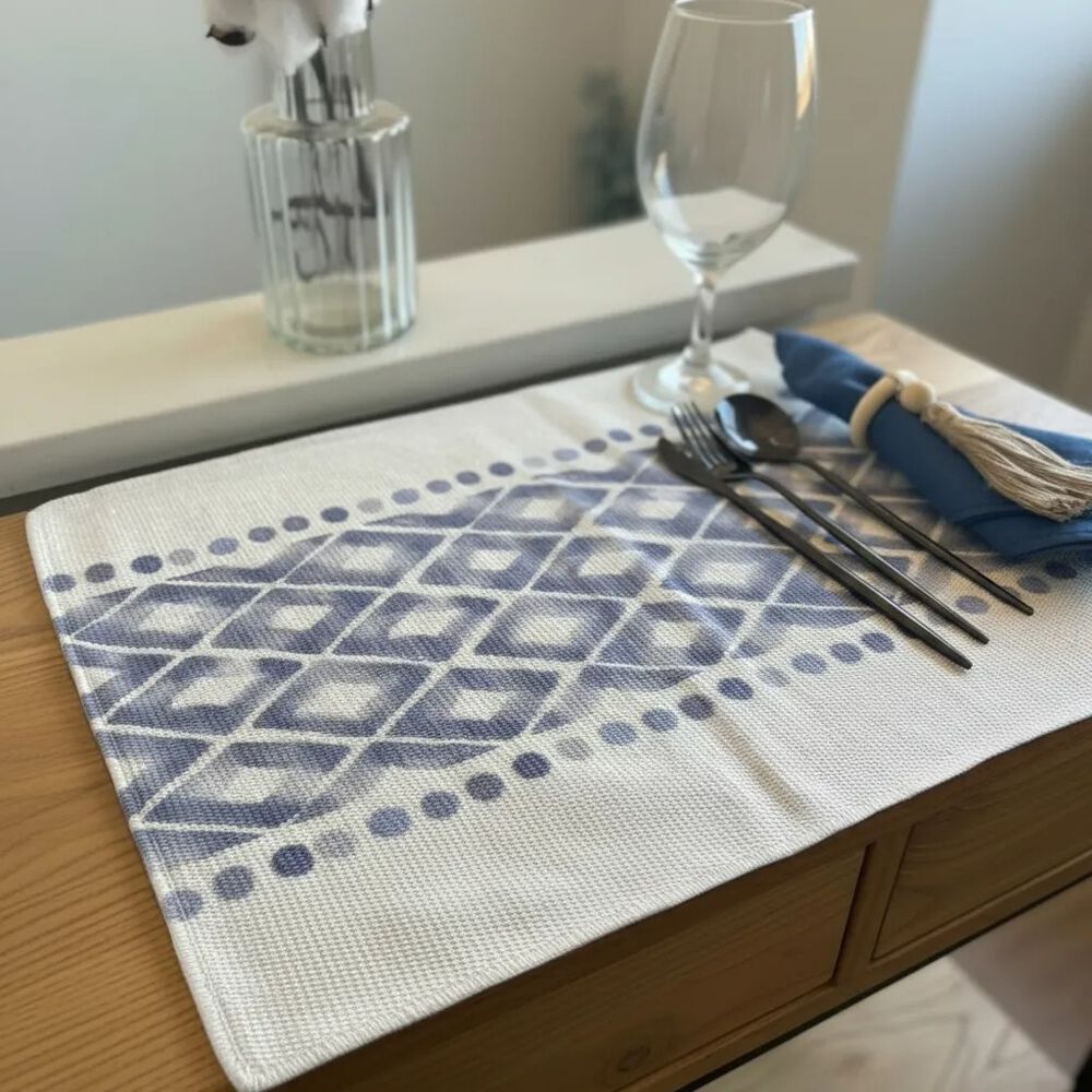 Set De 6 Individuales Tejidos - Dise&ntilde;o Diamante image number 2.0