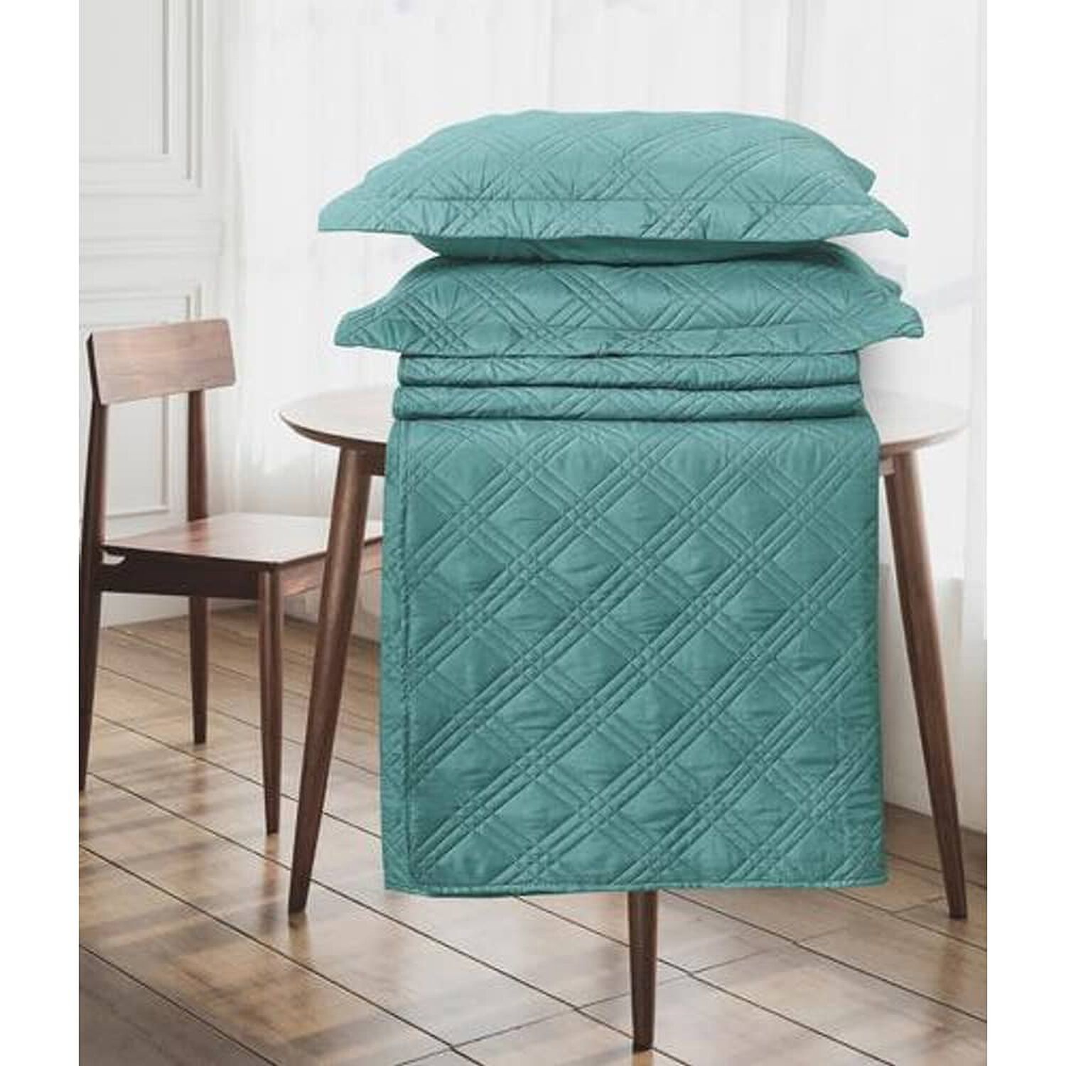 Quilt Andes Liso Turquesa 2 Plazas image number 1.0