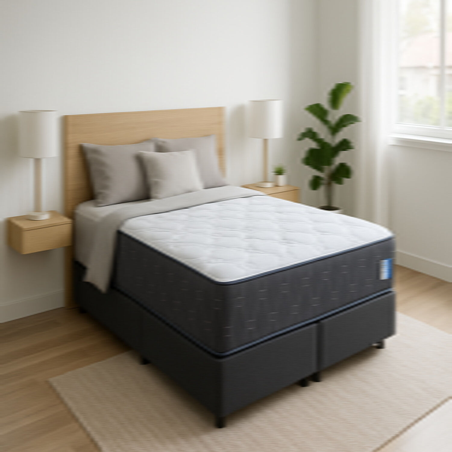 Colchon Urban S Leep Premium 2 Plza Resortes Bonnell Espuma De Alta Densidad image number 2.0