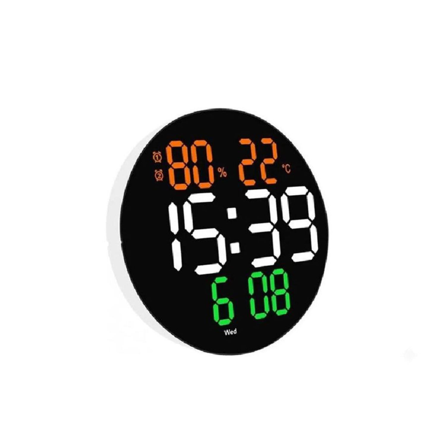 Reloj De Pared Digital Led Grande Sensor Temperatura Moderno image number 0.0