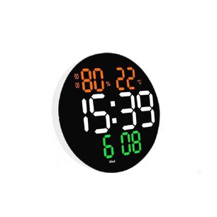 Reloj De Pared Digital Led Grande Sensor Temperatura Moderno