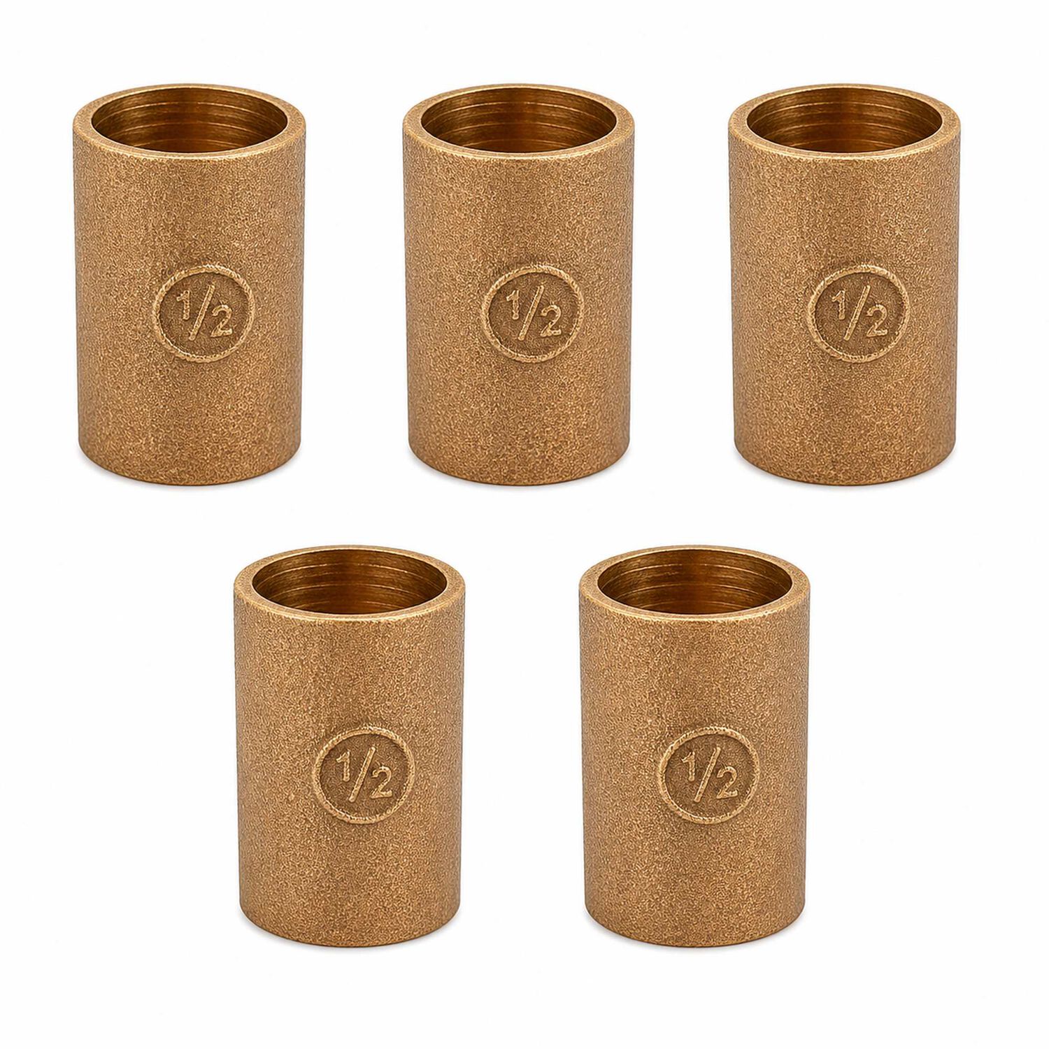 Copla Bronce 1/2" Con Tope So-so Pack 5 Unidades image number 1.0