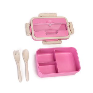 Lonchera Herm&eacute;tica Tres Compartimientos Rosado Chinitown