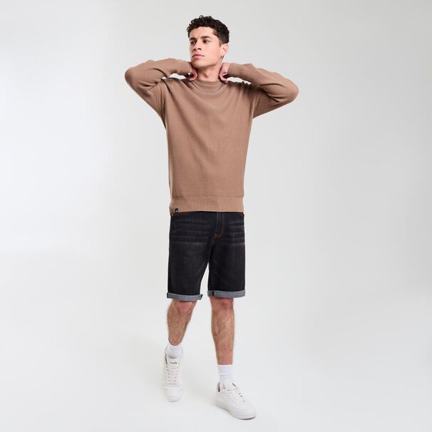 Sweater Liso Regular Manga Larga Cuello Redondo Skuad