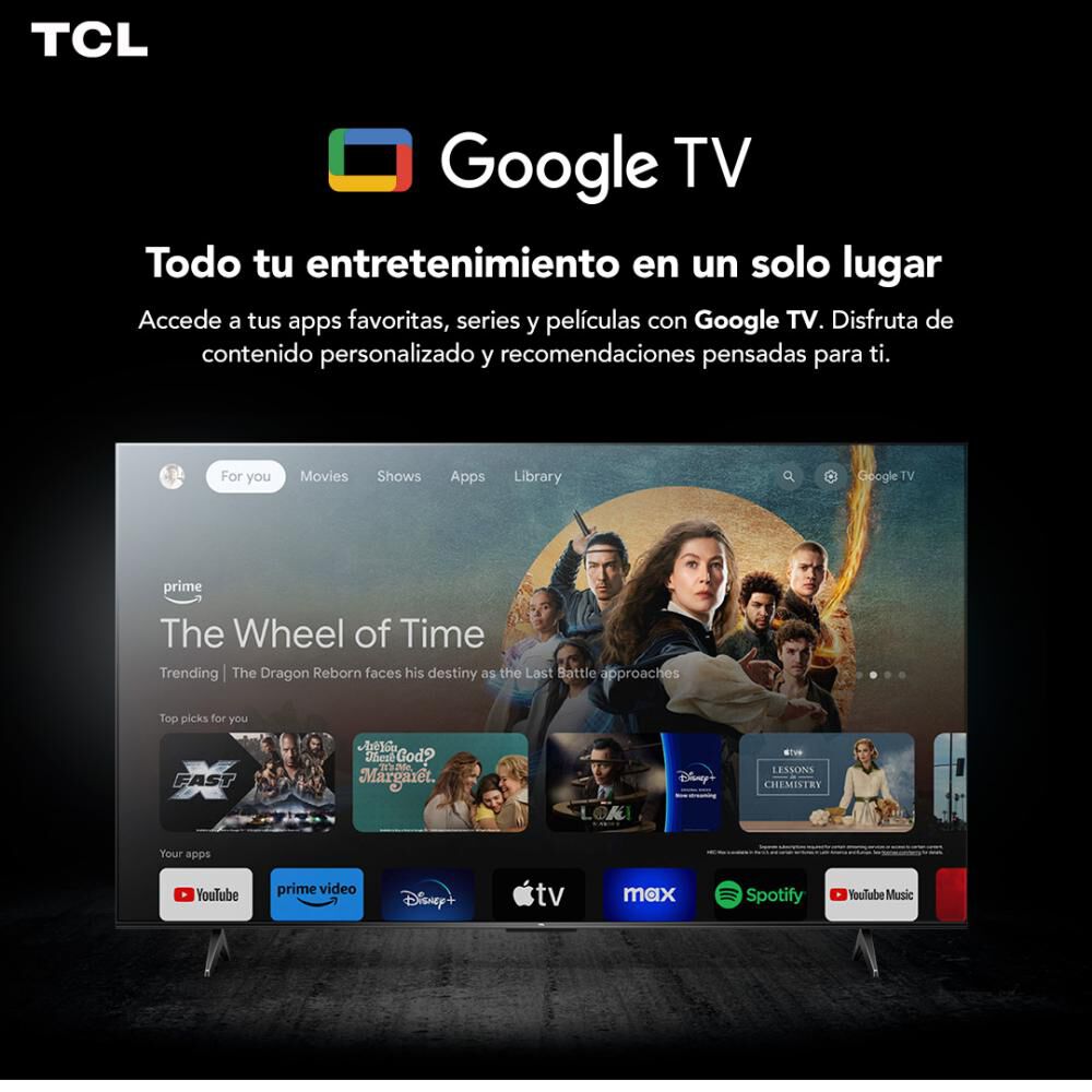 Led 55 " Tcl T6d / Qled 4k / Smart Tv image number 5.0