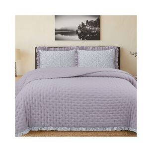 Quilt Andes Ruffles Lila 2 Plazas