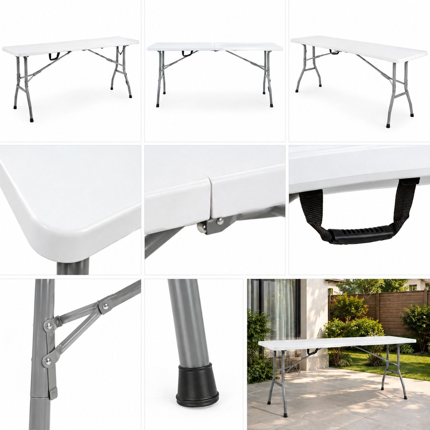 Mesa Plegable Casaideal Nic-180fh-c / 180cm image number 5.0