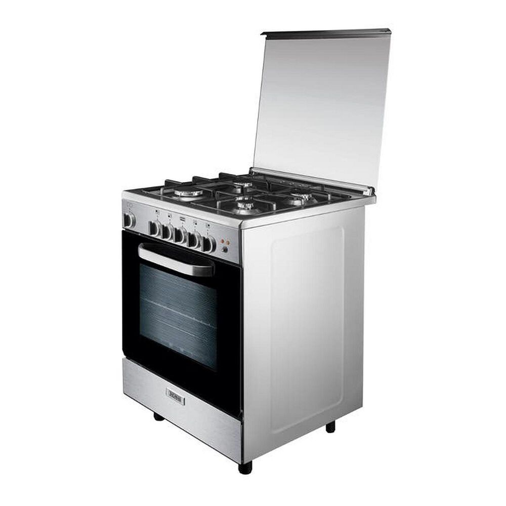 Cocina A Gas Thomas 4 Platos Con Horno 70 Litros Acero Florencia 1 Al6611ei image number 1.0
