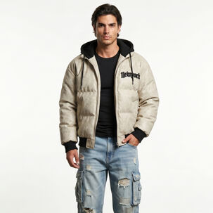 Chaqueta Parca Ecocuero Impermeable Hombre New York