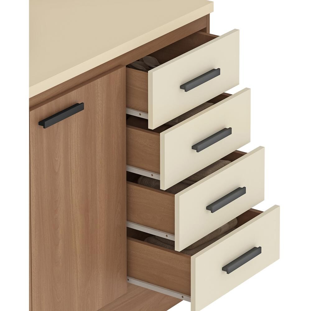 Mueble De Cocina Base Vekkahome Mia 120 Cm Beige image number 5.0
