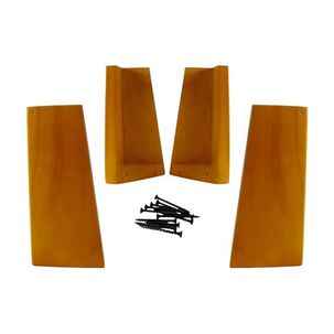 Kit 4 Patas Universales Para Cama Europea - Miel 19.5 Cm