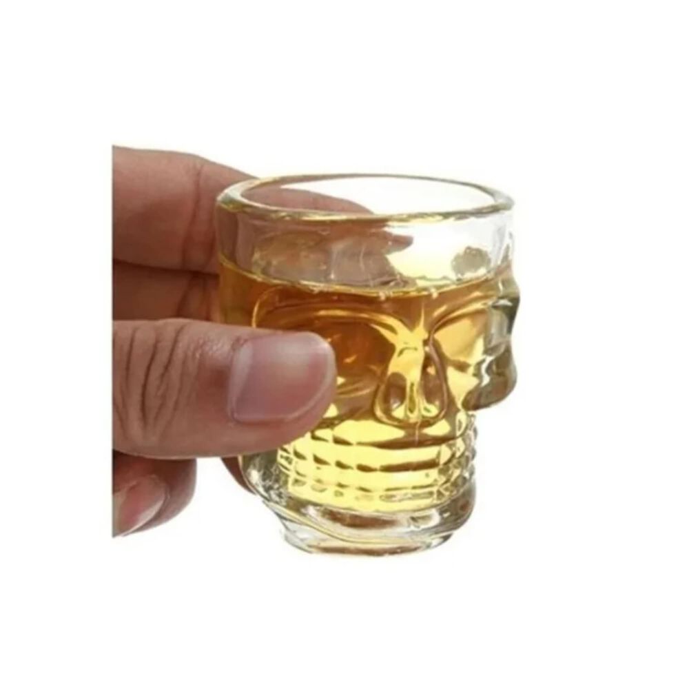 Set 6 Vasos Shot Diseño Calavera 65ml Diversion Asegurada image number 2.0