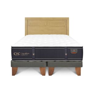 Cama Europea Cic Linea Premium / King / Base Dividida + Respaldo