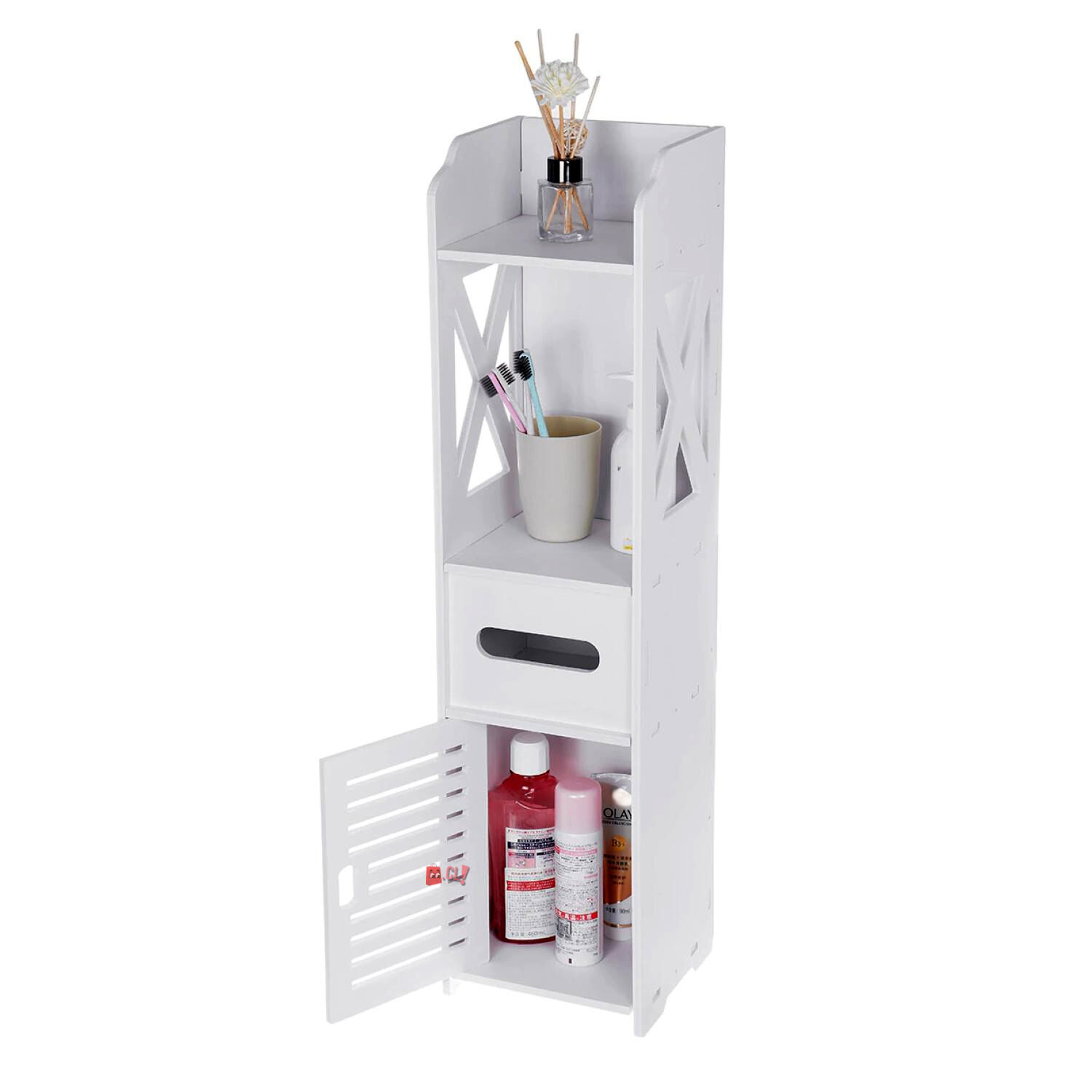 Estante Organizador De Ba&ntilde;o Material Mdf - Ps image number 1.0