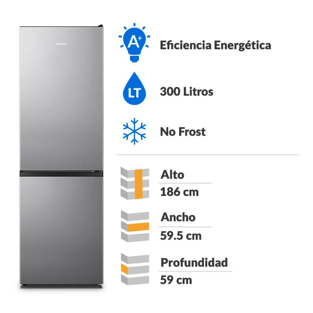 Refrigerador Bottom Freezer Hisense RD-39WC / No Frost / 300 Litros / A+ image number 1.0
