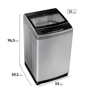 Lavadora Autom&aacute;tica 12kg Fuzzy Autom&aacute;tico 12 Szg Gris