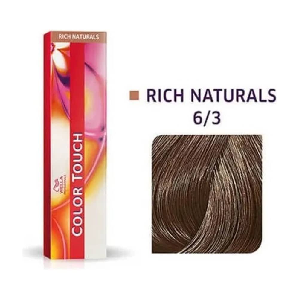 Tinte Para Cabello Wella Color Touch 6/3 Rubio Oscuro Dorado 60ml image number 1.0