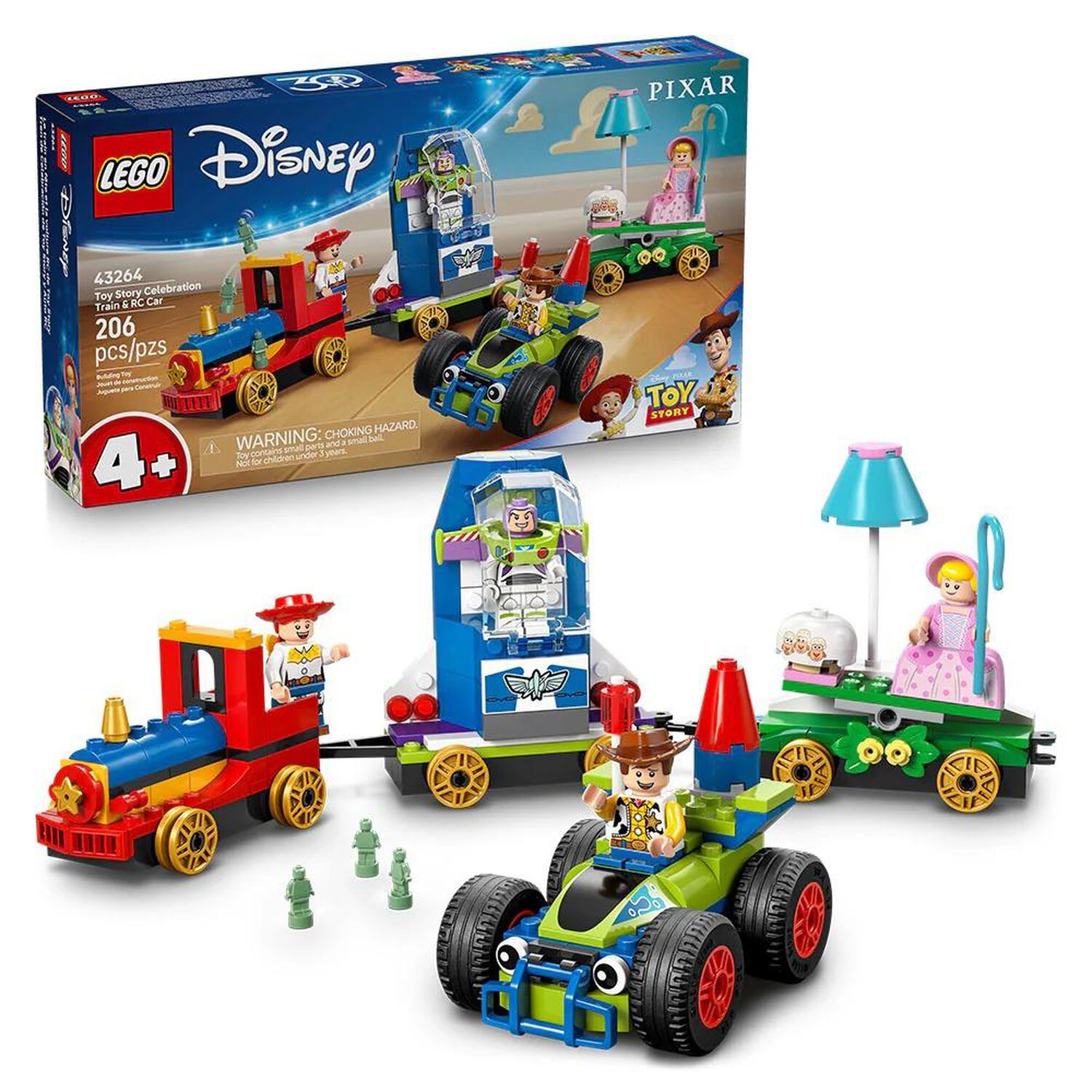 Lego Disney - Tren De Celebraci&oacute;n De Toy Story Y Auto Rc - 43264 image number 0.0