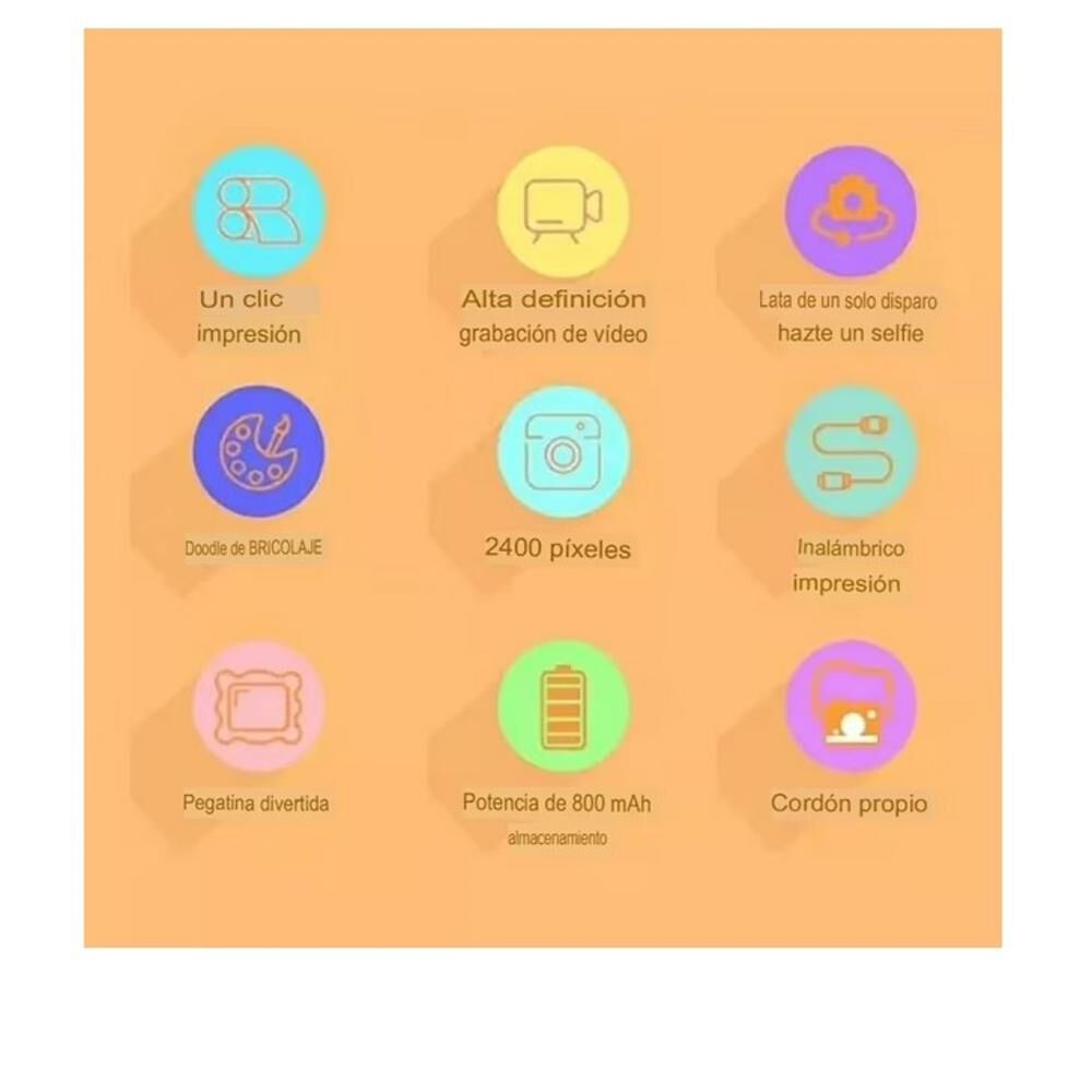 Cámara Instantánea Niños Con Impresora Integrada image number 0.0