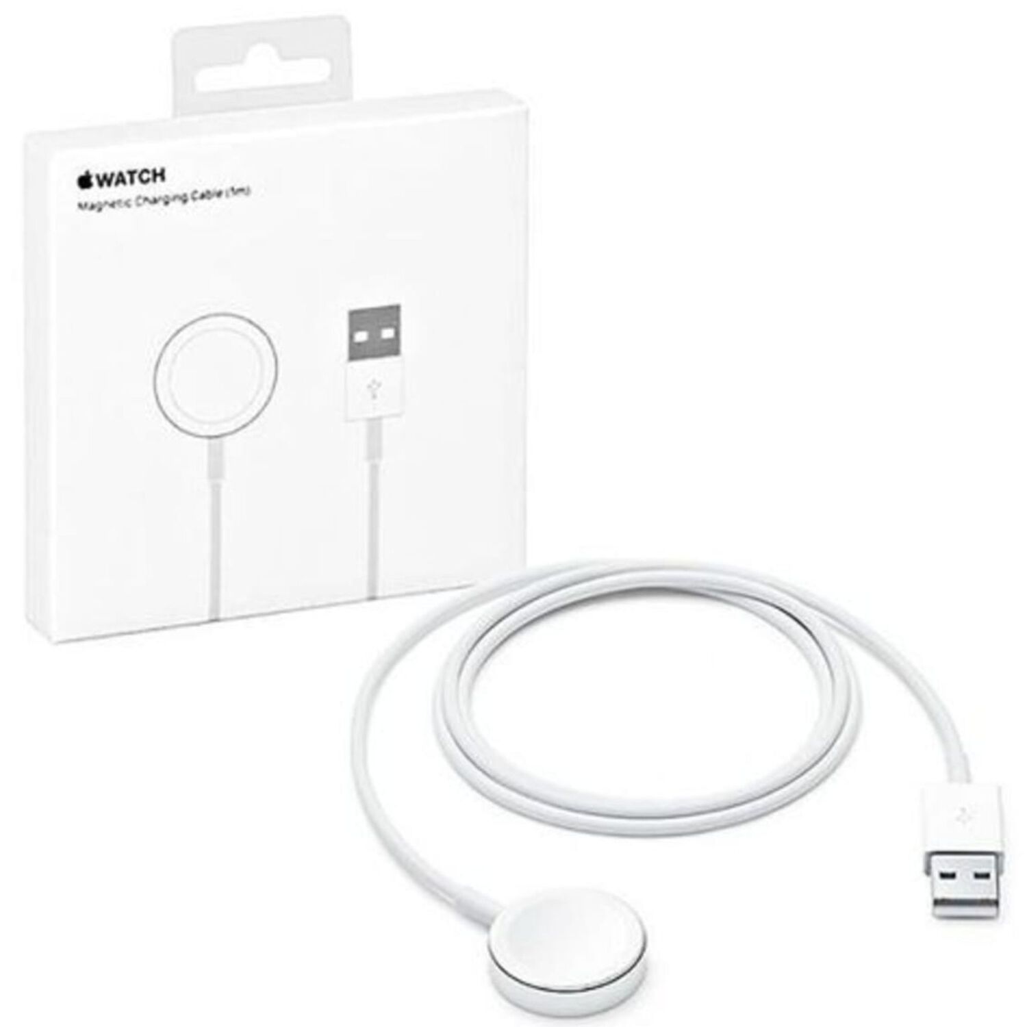 Cargador Magn&eacute;tico Compatible Reloj Apple Watch Usb Tipo C 1m Blanco image number 1.0