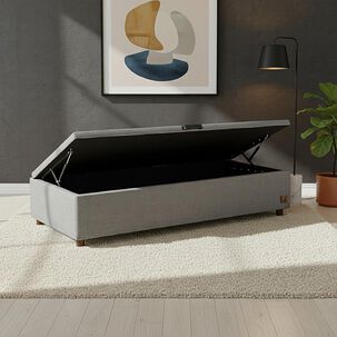 Base Cama Mons Ba&uacute;l 200 Gris / 1 Plaza / Base Normal