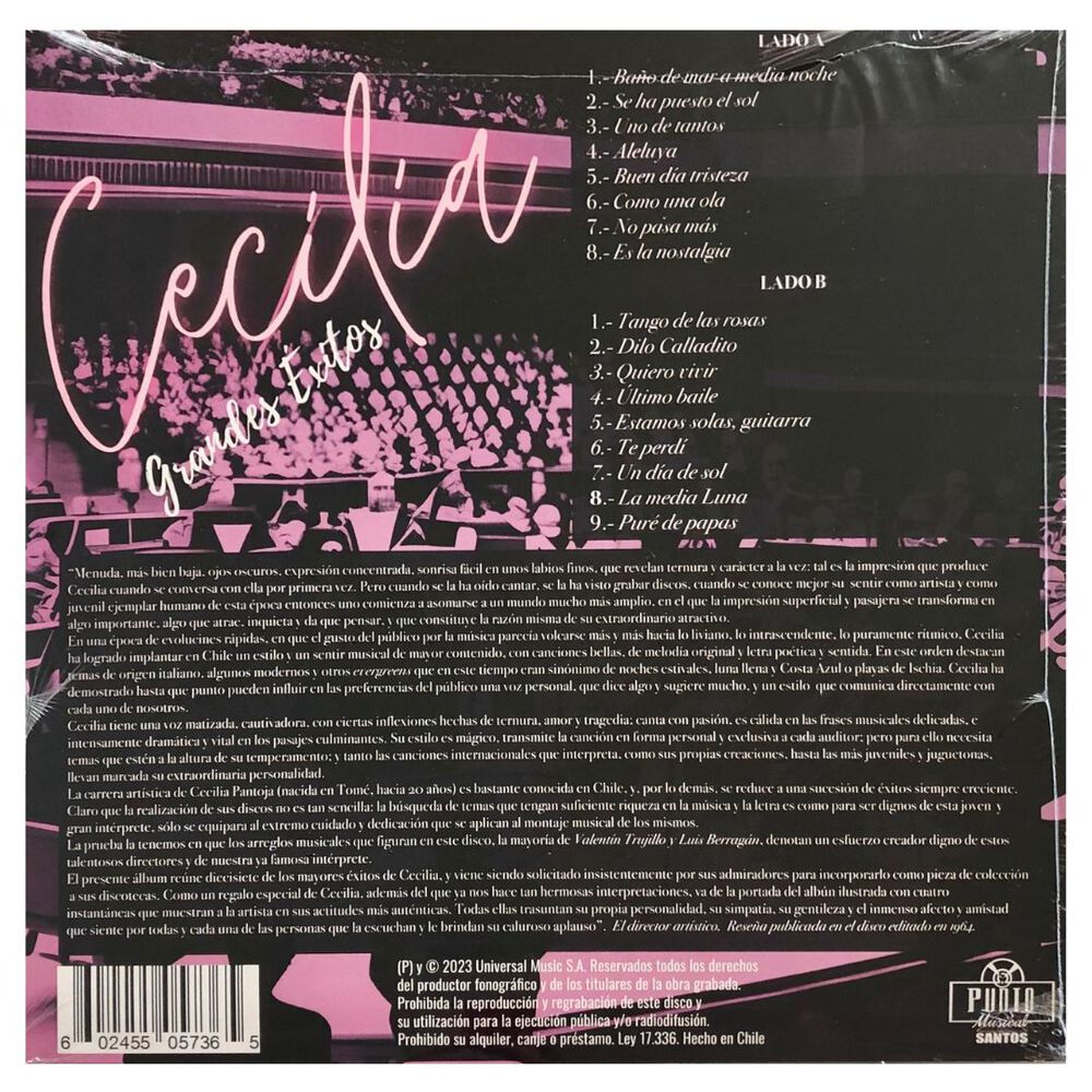 Cecilia - Grandes Exitos | Vinilo image number 1.0