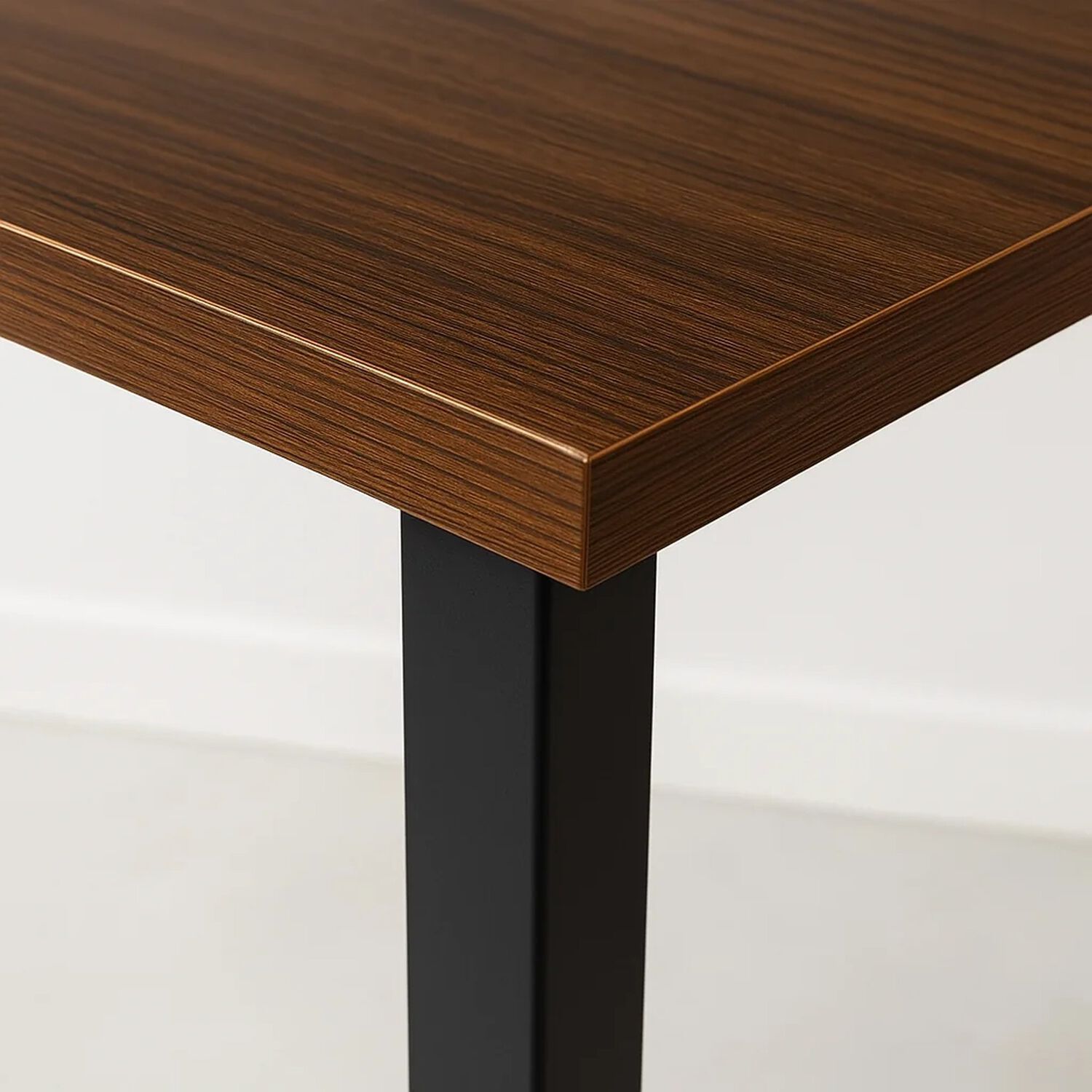 Mesa De Comedor Estilo Industrial 140x90 - Madera Oscura Walnut image number 5.0
