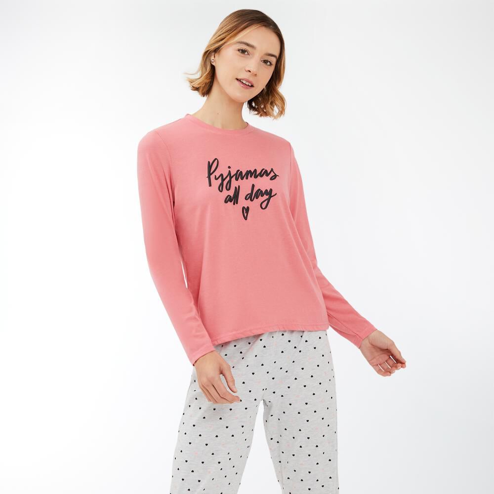 Polera De Pijama Manga Larga Mujer Freedom image number 2.0