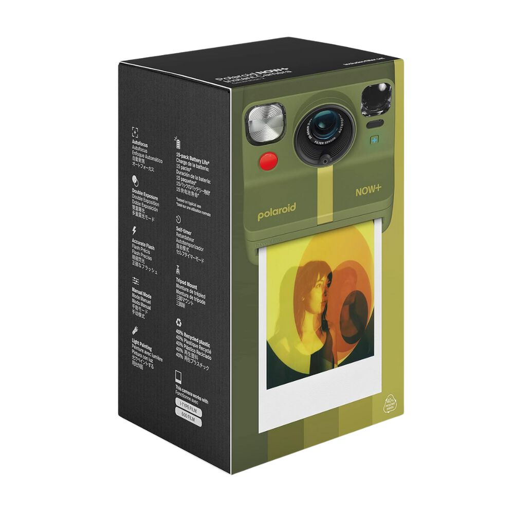 Cámara Polaroid Now+ I-type + Juego De Filtros (forest Green) image number 9.0