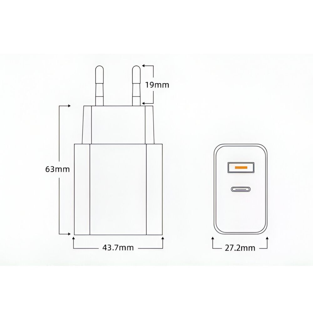Cargador Usb-c Power Delivery 20w + Usb Quick Charge 3.0 20w image number 3.0