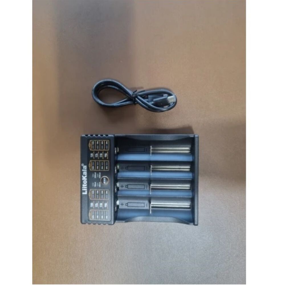Cargador Bater&iacute;as Recargables Inteligente Litokala Multiple Pilas 18650 Multifuncional Usb 4 Ranuras Ajustable image number 5.0