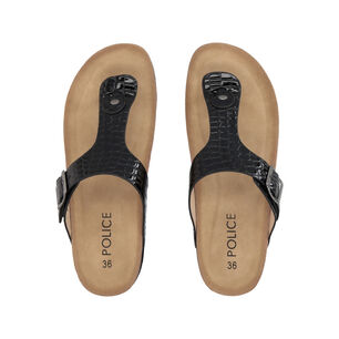 Sandalia Mujer Negro Plataforma Blake Police