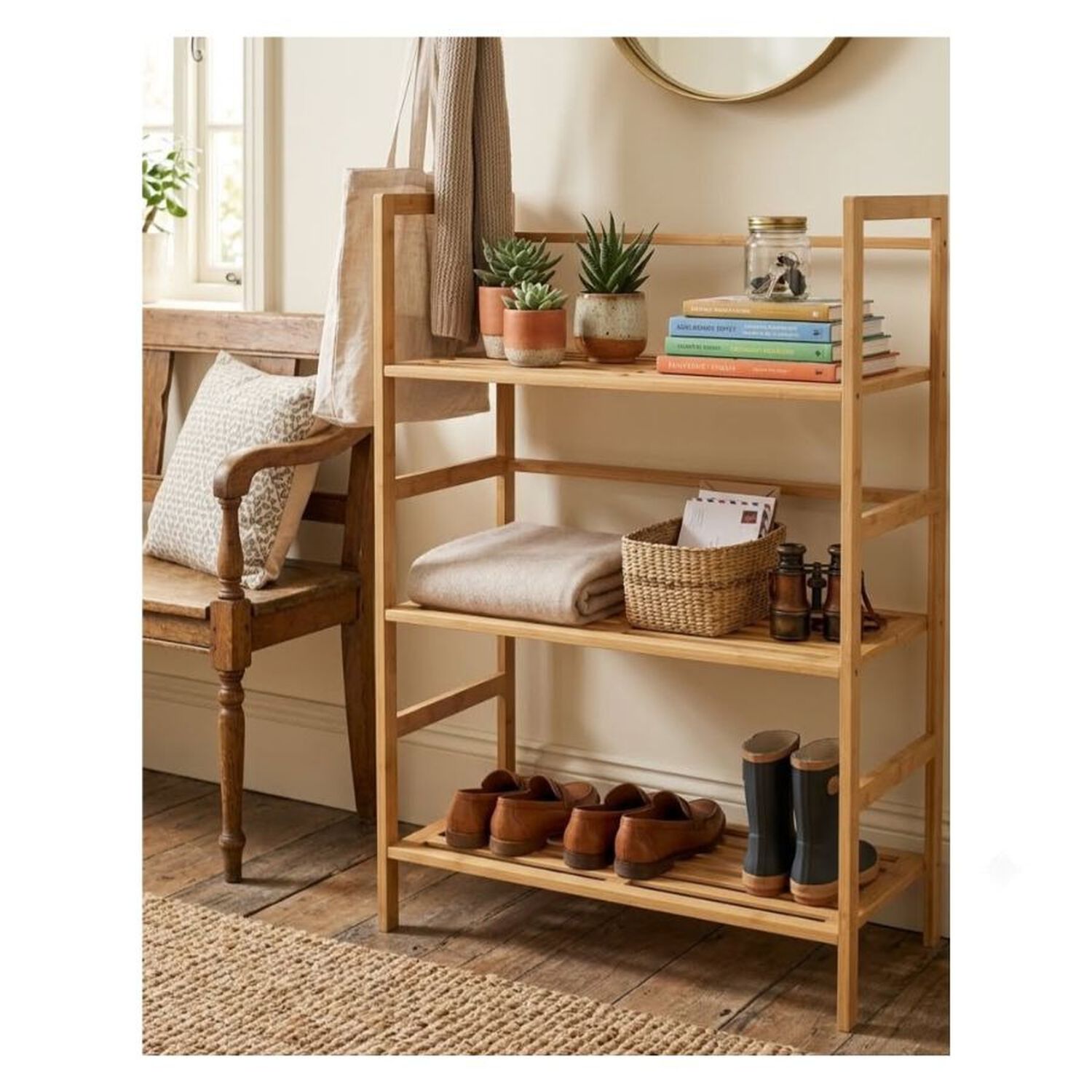 Mueble Organizador Repisa Bamb&uacute; Natural 3 Niveles image number 3.0