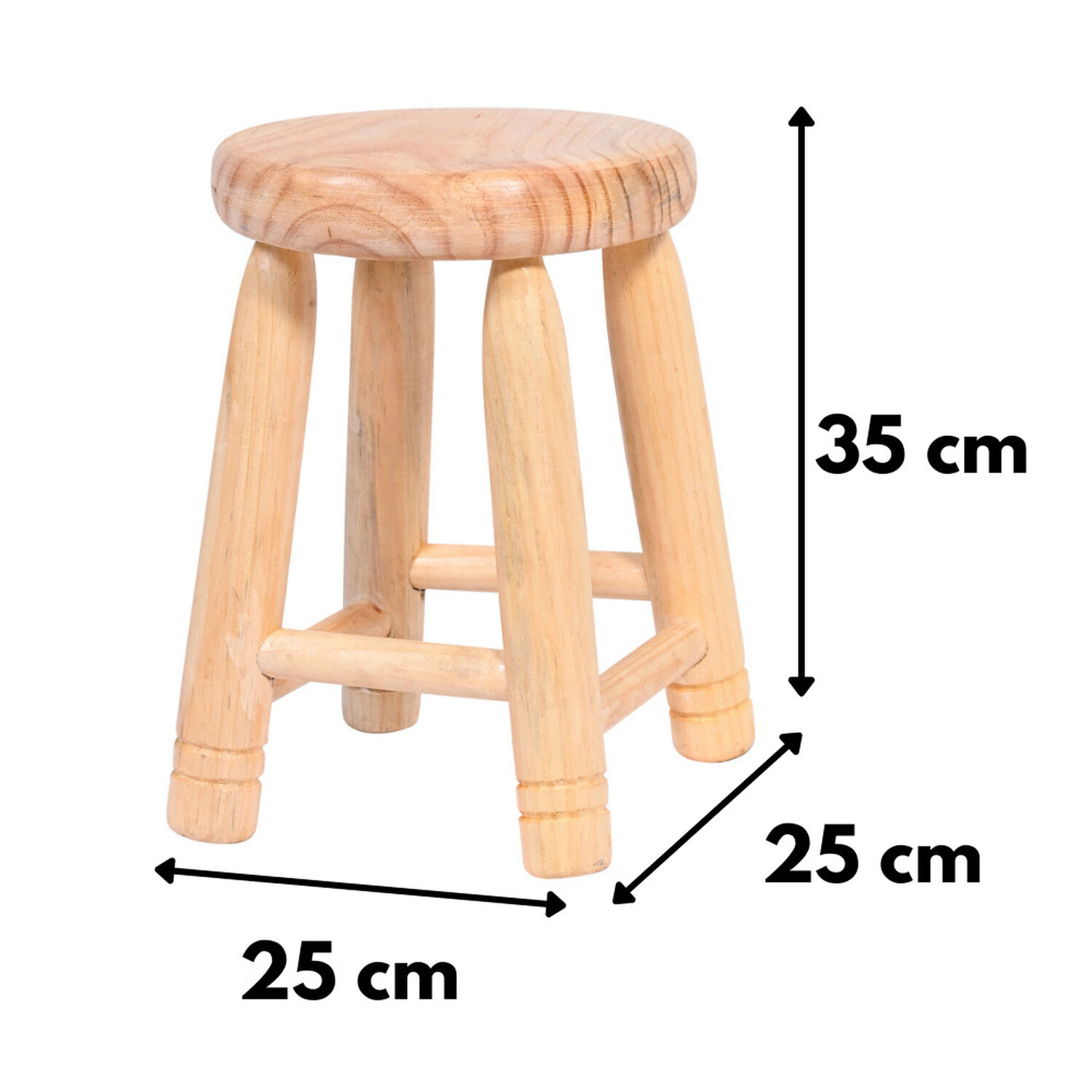 Piso Infantil Francisca Madera Natural 25x25x35 Cm M&aacute;xima Design image number 3.0