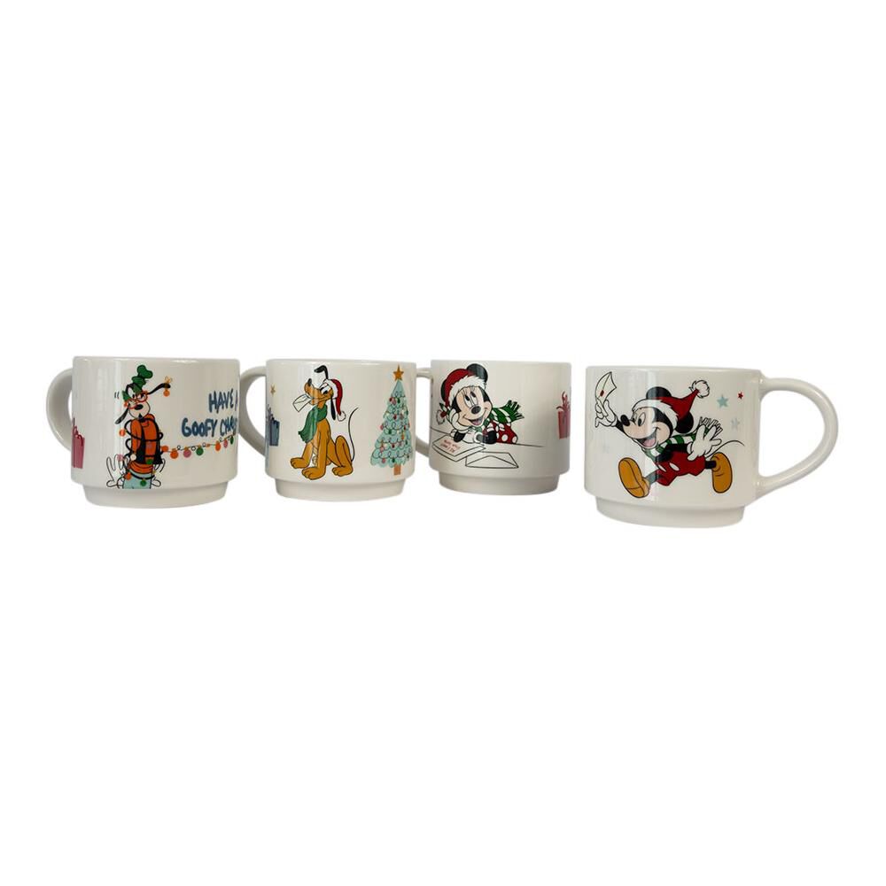 Set 4 Tazones 400ml Navidad Disney Classic image number 3.0