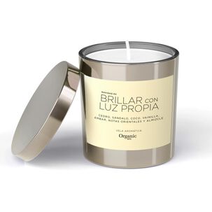 Vela Pewter Luz Organic Spa