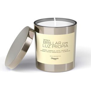 Vela Pewter Luz Organic Spa