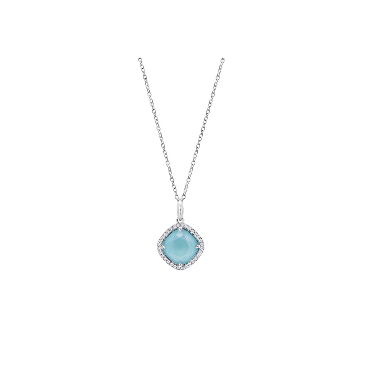 Collar Lp3921-1/2 Lotus Silver Mujer Leros image number 0.0