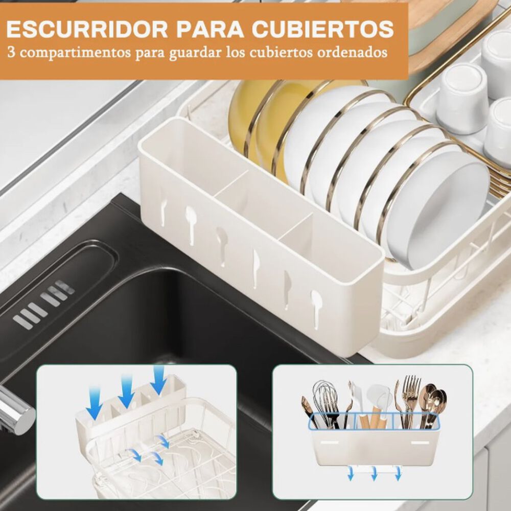 Secador Escurridor De Platos Inoxidable image number 7.0