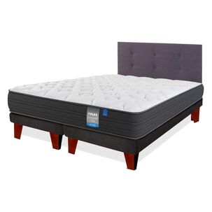 Cama Europea Flex Europedic Dual / 2 Plazas / Base Dividida + Respaldo
