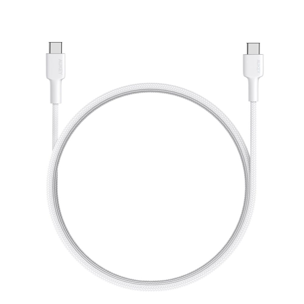 Aukey Cable Usb-c A Usb-c 0.9m 60w Blanco - Cb-cd45-w image number 0.0
