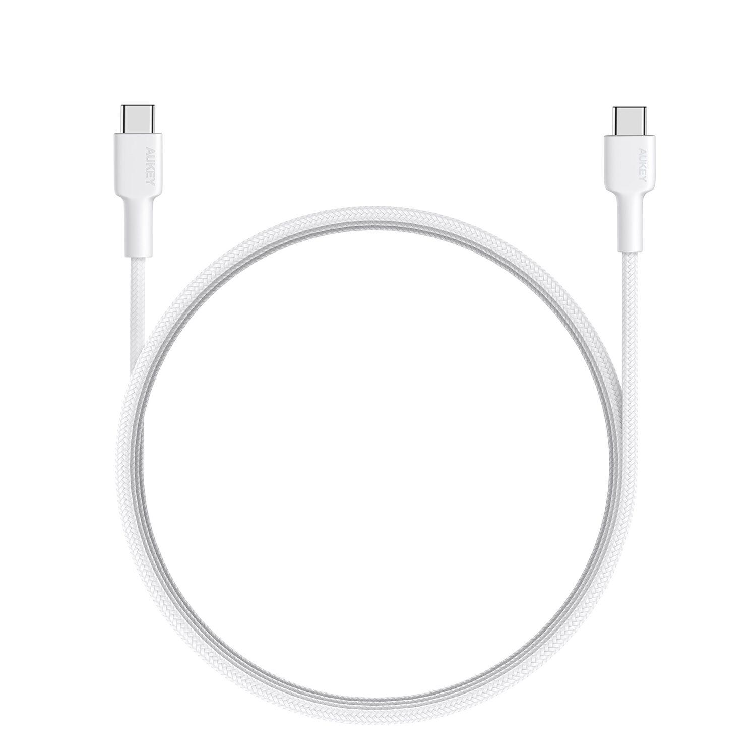 Aukey Cable Usb-c A Usb-c 0.9m 60w Blanco - Cb-cd45-w image number 0.0