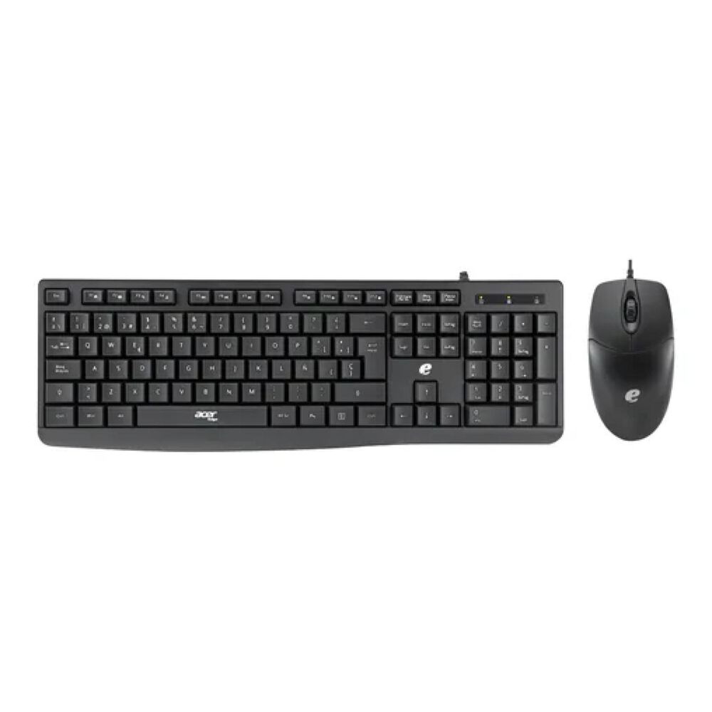 Kit Teclado Y Mouse Alambrico Usb Negro Eak040 image number 0.0