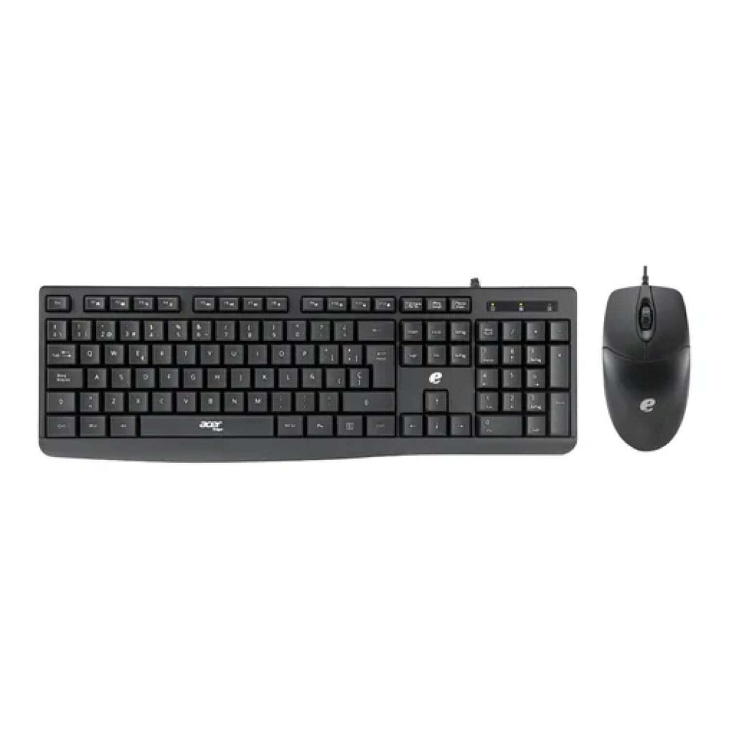 Kit Teclado Y Mouse Alambrico Usb Negro Eak040 image number 0.0