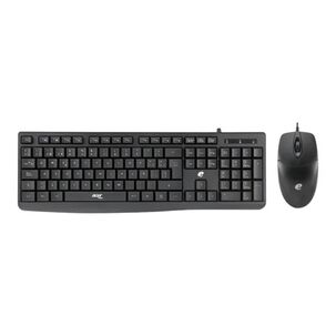 Kit Teclado Y Mouse Alambrico Usb Negro Eak040