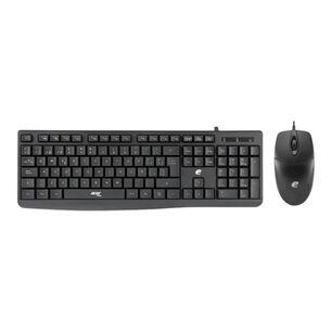 Kit Teclado Y Mouse Alambrico Usb Negro Eak040