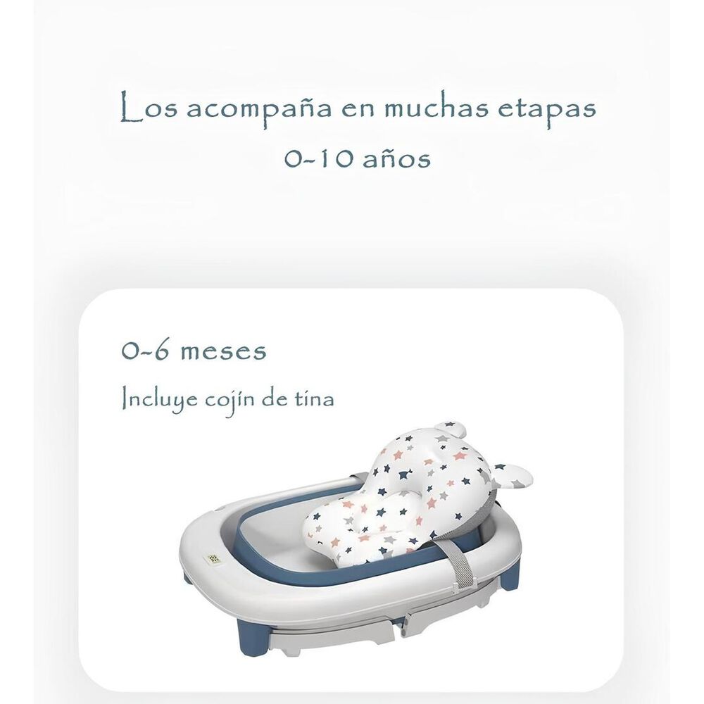 Ba&ntilde;era Con Cojin Term&oacute;metro M&aacute;s Accesorios Rosada Lubabycas image number 3.0